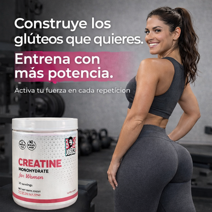 Creatina Monohidratada Old School para mujeres.